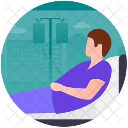 256x256 Sick Patient Icon Of Rounded Style