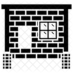 256x256 Patio Icon Of Glyph Style