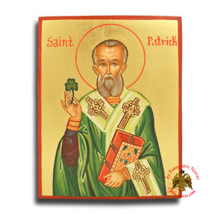 300x300 Orthodox Icon St Patrick Of Ireland Orthodoxe Ikone