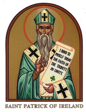 300x390 Saint Patrick Icon Decal