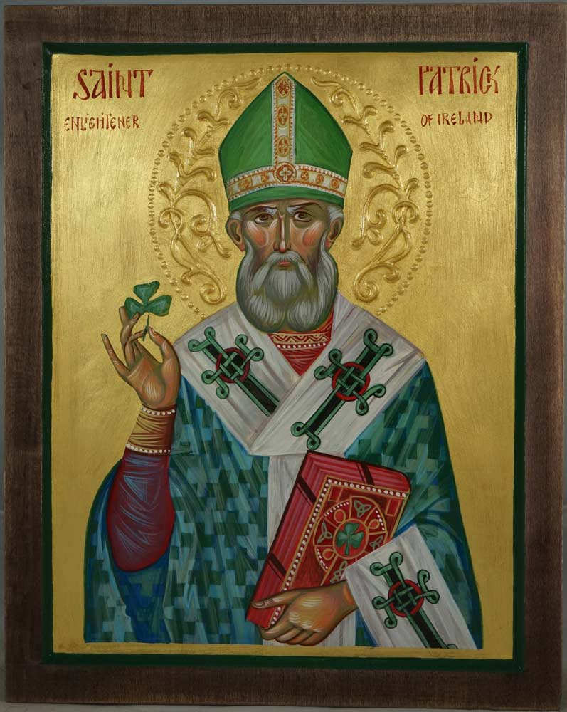 797x1000 St Patrick Enlightener Of Ireland Hand Painted Icon