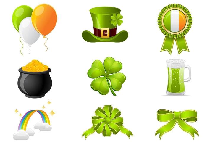 700x490 St Patrick's Day Icon Vector Pack
