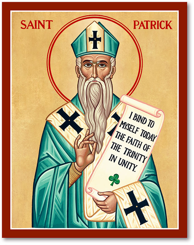 634x800 Men Saint Icons St Patrick Icon Monastery Icons