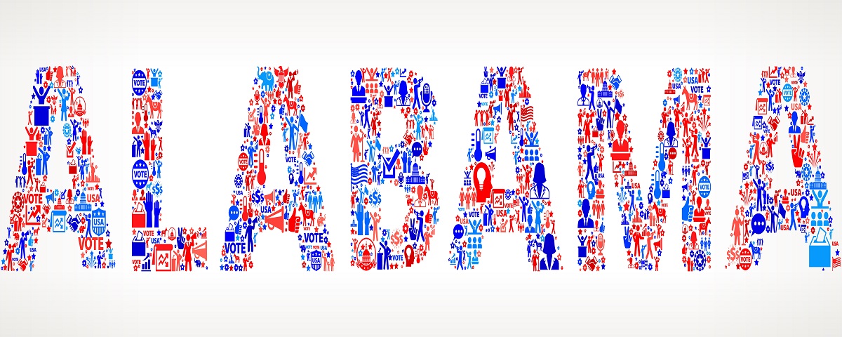 1200x480 Alabama Vote And Elections Usa Patriotic Icon Pattern