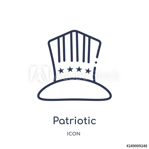500x500 Patriotic Icon From United States Of America Outline Collection