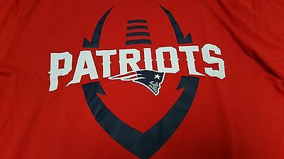 400x225 New England Patriots Foot Ball Icon Men's Nfl Dri Fit T Shirt Red