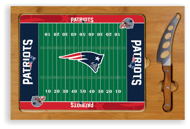 640x436 New England Patriots Icon Cutting Board And Tray And Knife Set
