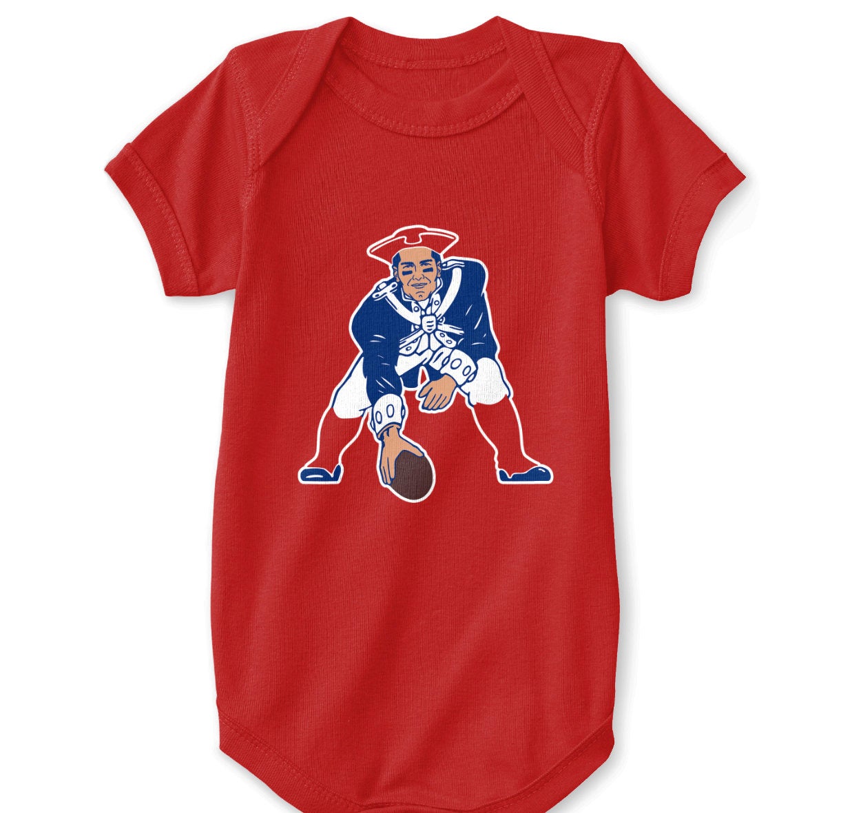 1221x1180 Tom Brady Baby Bodysuit New England Patriots Logo Parody Red Etsy