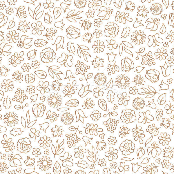600x600 Floral Leaf Seamless Pattern Flower Icon Background Summer Na