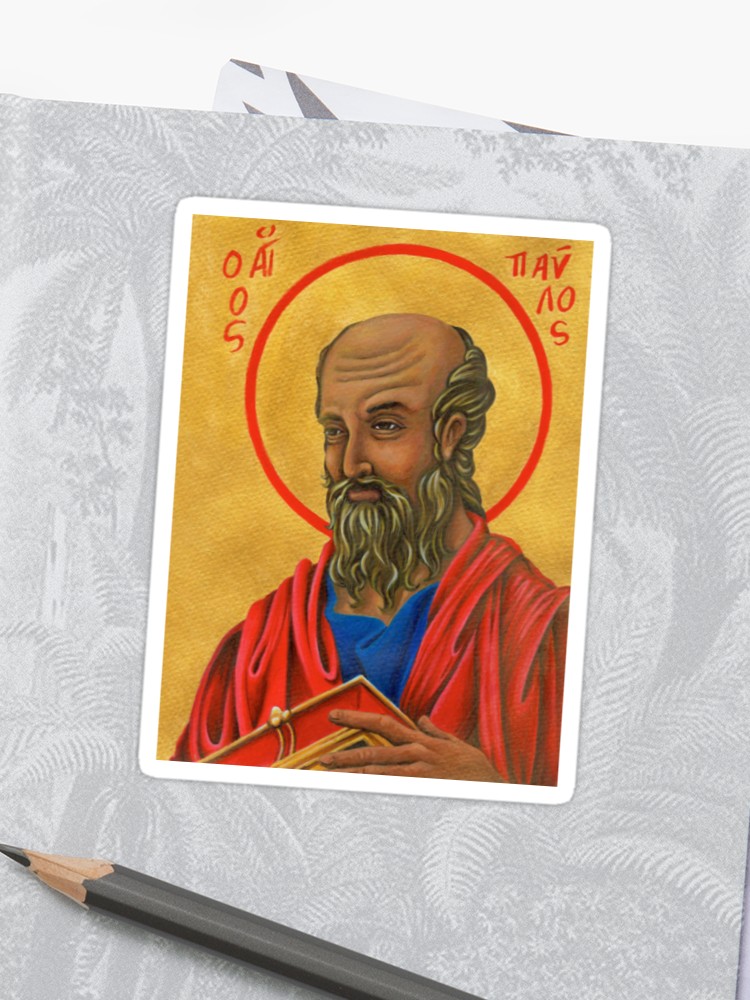 St Paul Icon Sticker 750x1000 St Paul Icon Sticker
