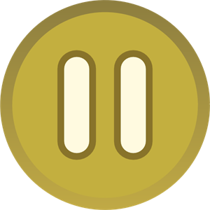 300x300 Gold Brown Plain Pause Button Icon Png, Clip Art For Web