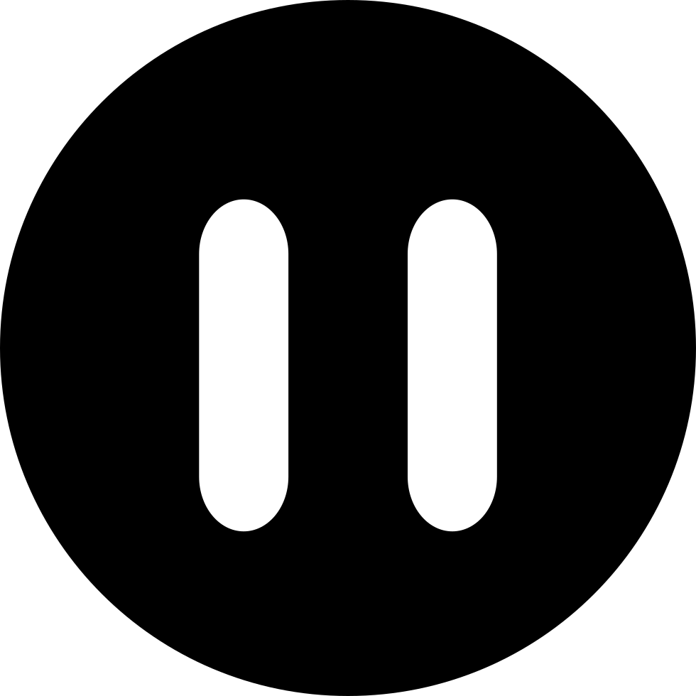 980x980 Pause Button Made Up Of Two Vertical Lines Png Icon Free