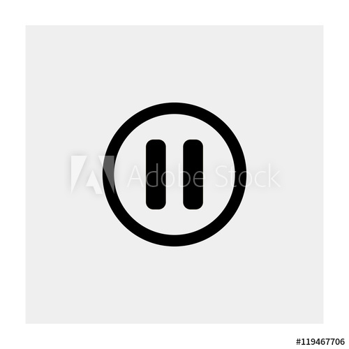 500x500 Pause Button Icon