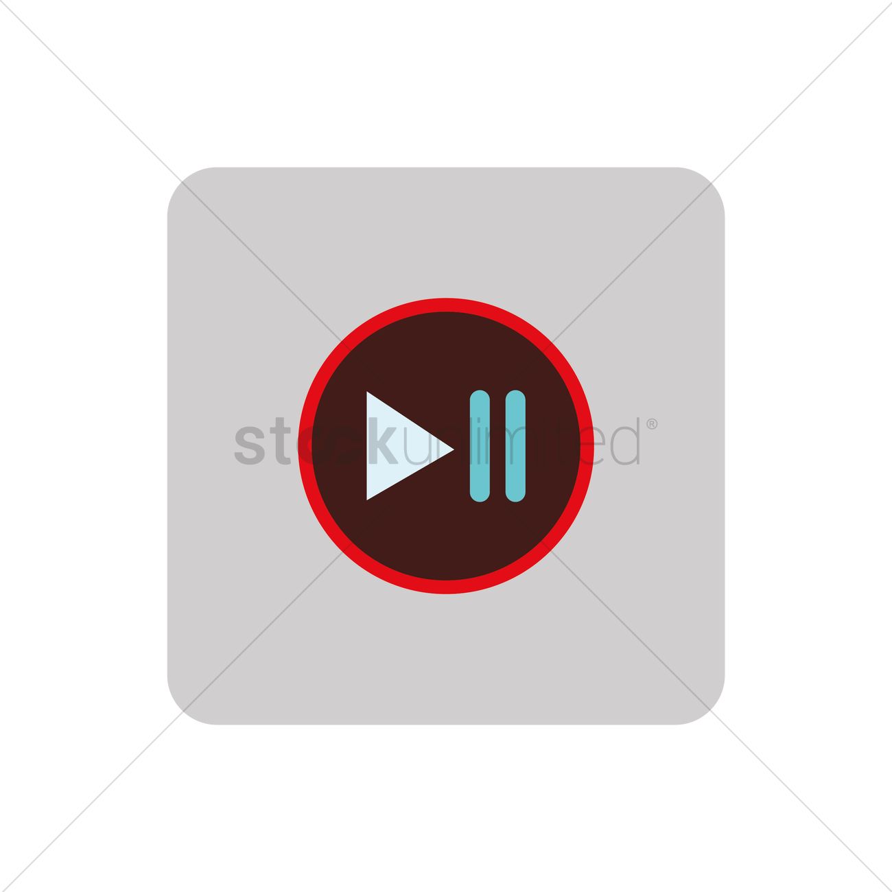 1300x1300 Play Pause Button Icon Vector Image