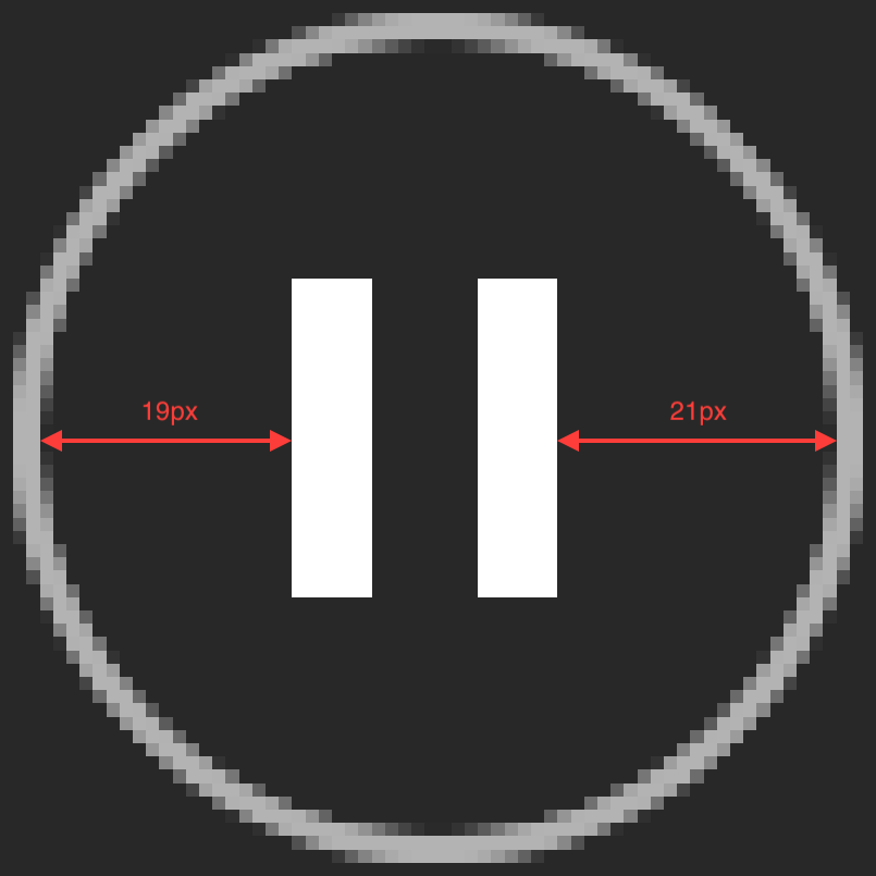 805x805 The Pause Button Icon In Spotify Is Off Center