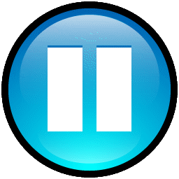 256x256 Button Pause Icon Soft Scraps Iconset Hopstarter