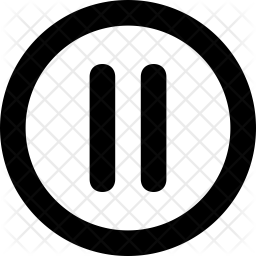 256x256 Pause Icon Of Line Style