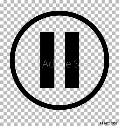 472x500 Pause Sign Dark Gray Icon On Transparent Background Pause Icon