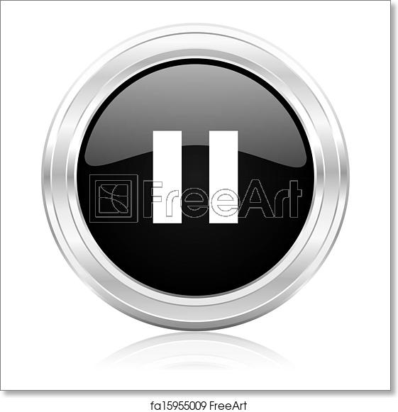 561x581 Free Art Print Of Pause Icon Freeart