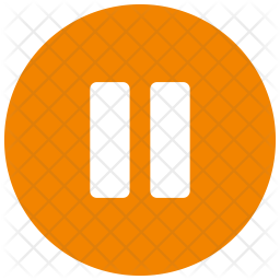 256x256 Pause Icon Of Flat Style