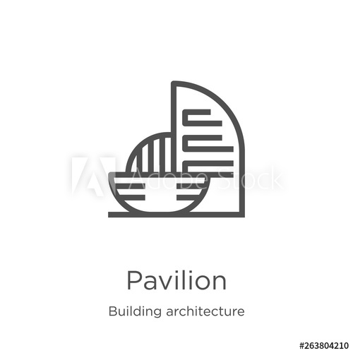 Pavilion Icon Vector From Building Architecture Collection Thin 500x500 Pavilion Icon Vector From Building Architecture Collection Thin