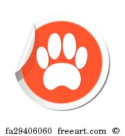 180x195 Free Art Print Of Pet Paw Prints Animal Paw Prints Icons