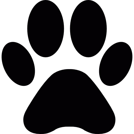 512x512 Animal Paw Print Shape Icons Free Download