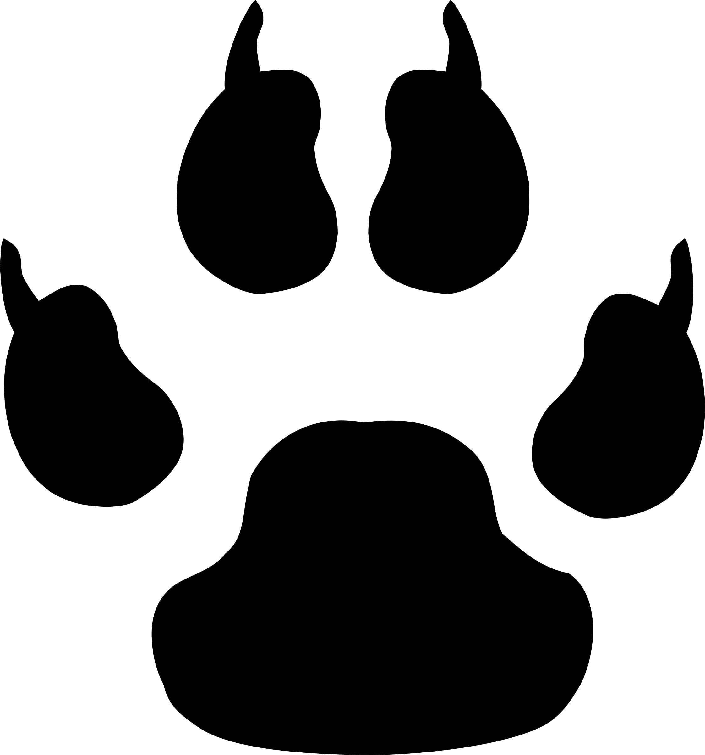2244x2400 Paw Print Icons Png