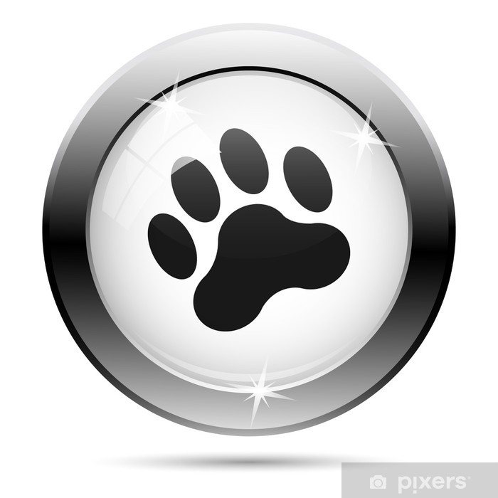 700x700 Paw Print Icon Poster