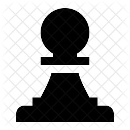 256x256 Pawn Icon Of Glyph Style