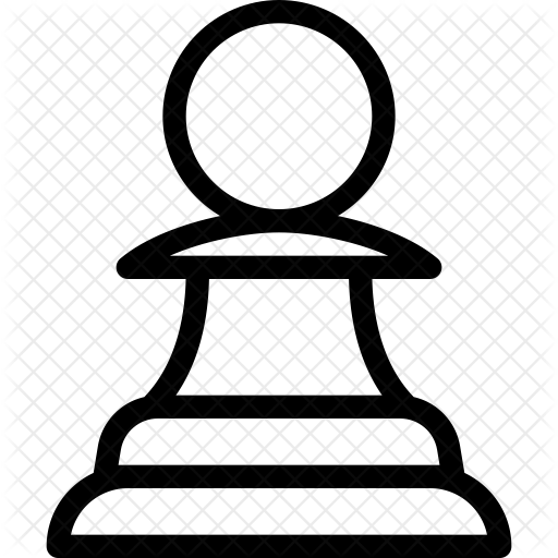 512x512 Pawn Icon Of Line Style