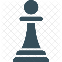256x256 Chess Pawn Icon Of Glyph Style