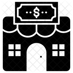 256x256 Pawn Shop Icon Of Glyph Style