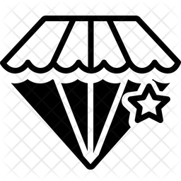 256x256 Pawnshop Icon Of Glyph Style