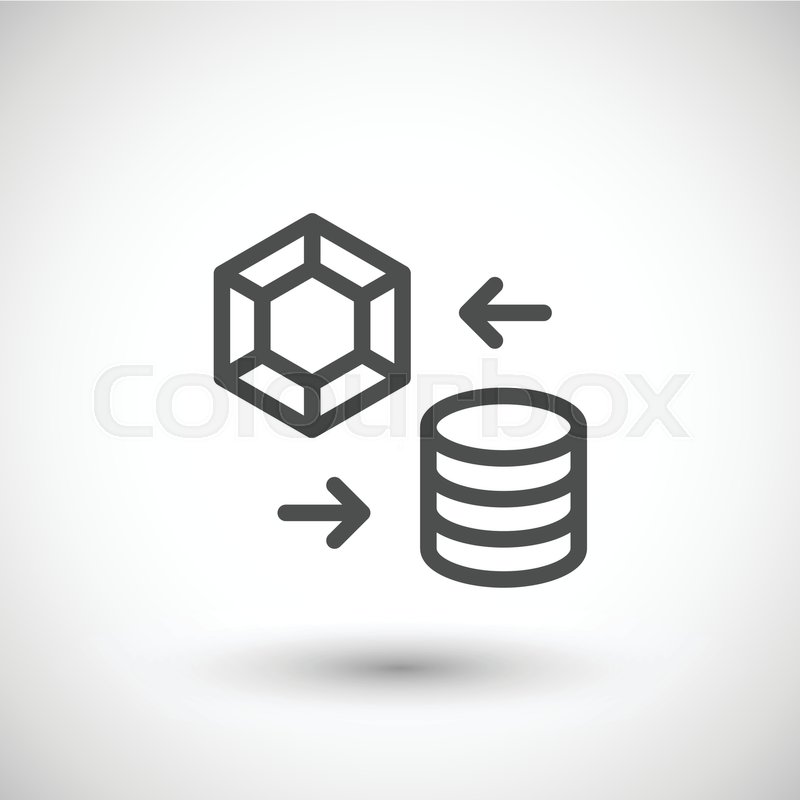 800x800 Pawnshop Line Icon Isolated On Grey Stock Vector Colourbox