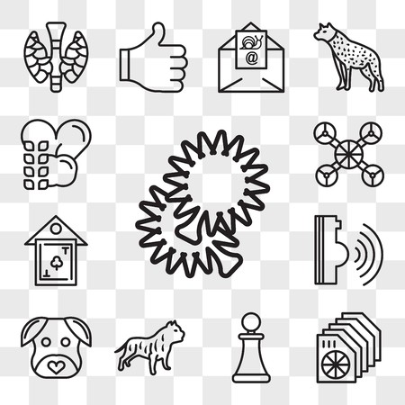 450x450 Set Of Transparent Editable Icons Such As Pom Pom, Heat Sink