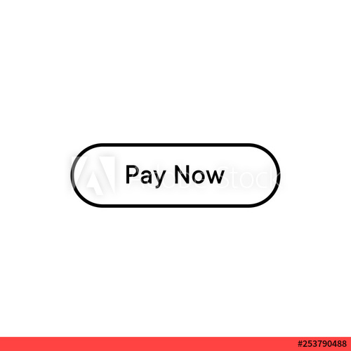 500x500 Pay Now Vector Icon, Button Symbol Simple, Flat Design For Web