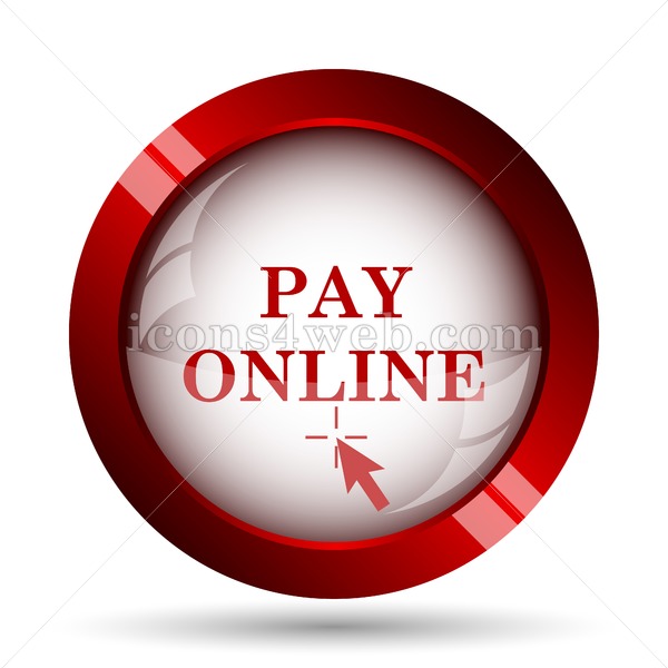 600x600 Pay Online Website Icon High Quality Web Button