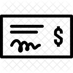 256x256 Paycheck Icon Of Line Style