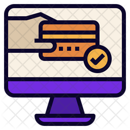 256x256 Payment Gateway Icon Of Colored Outline Style