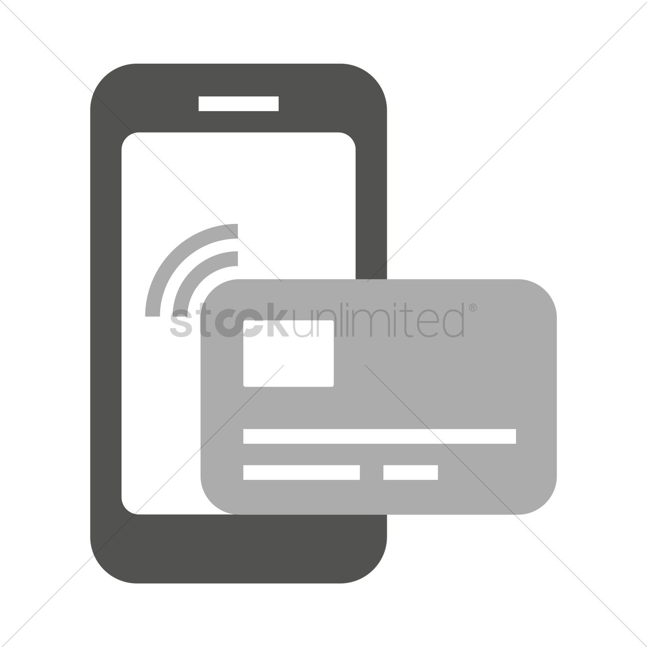 1300x1300 Mobile Payment Icon Vector Image