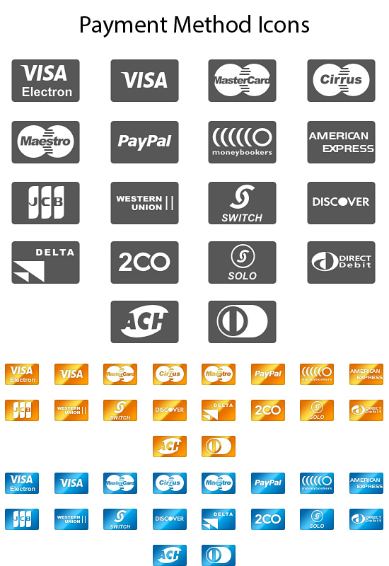 550x800 Payment Method Icons Marketing Mall