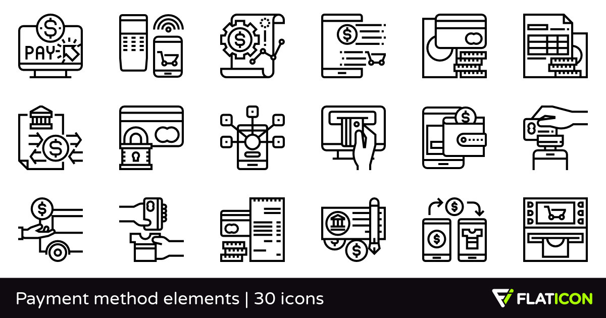 1200x630 Payment Method Elements Free Icons