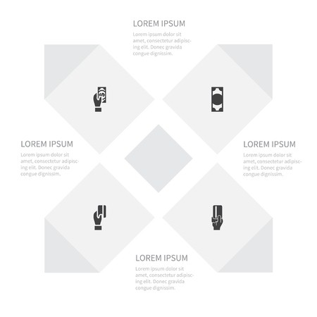 450x450 Icon Success Set Of Currency, Cashless, Debit And Other Vector