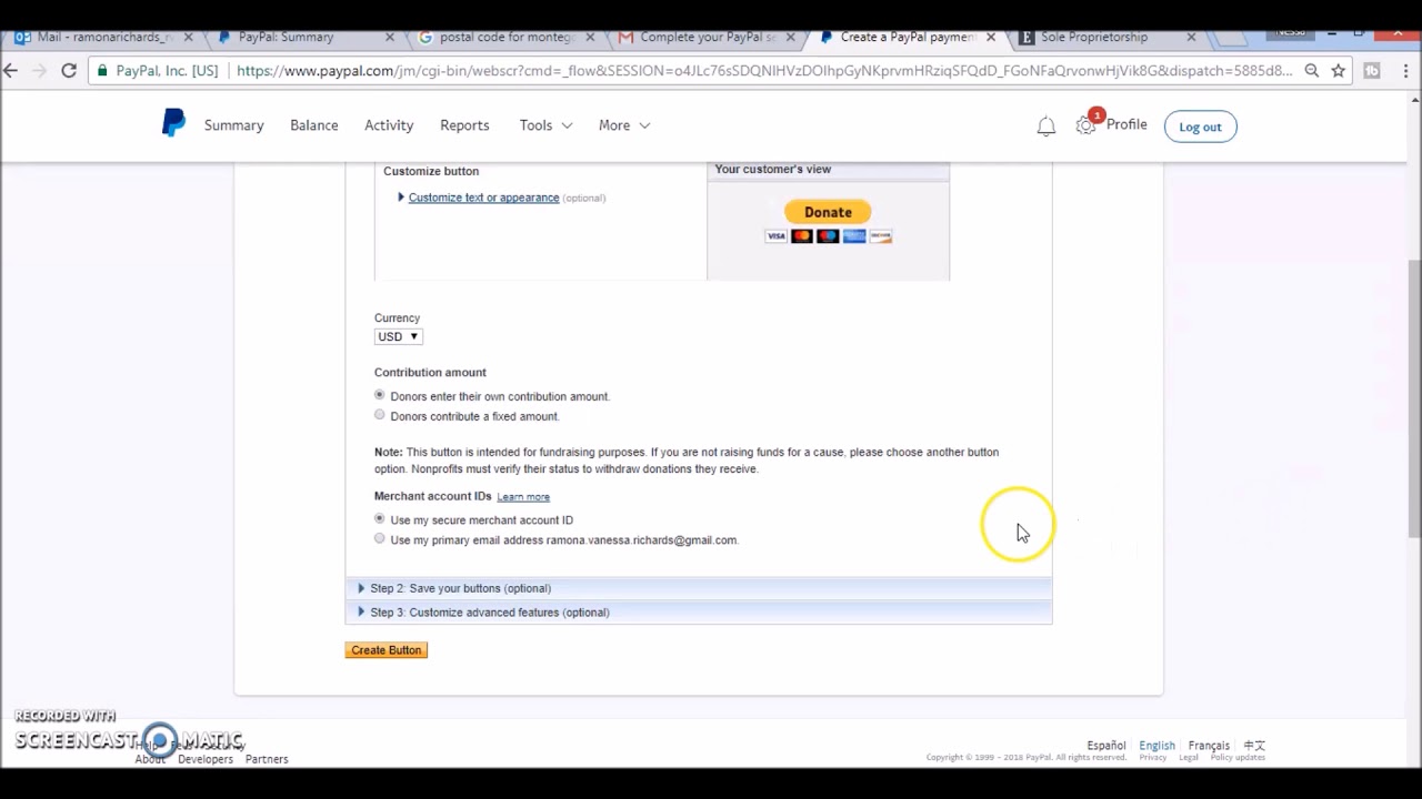 1280x720 How To Create A Paypal Donate Button With Paypal Business Account