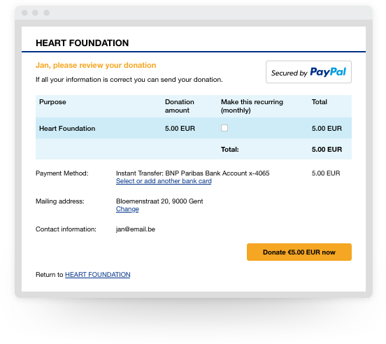 552x492 Accept Online Donations Paypal Business Solutions