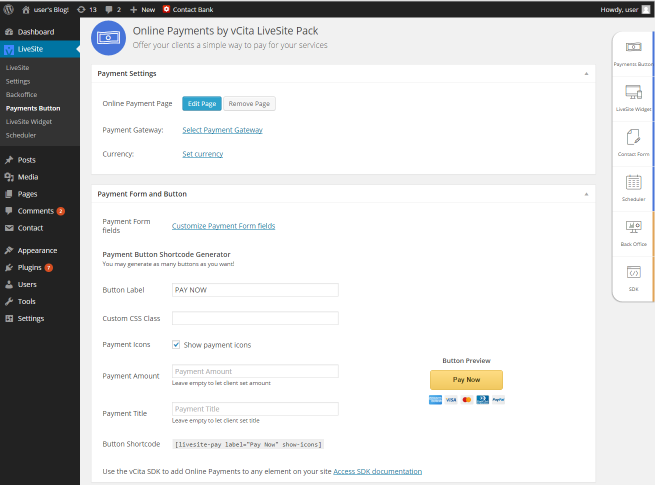 1310x970 Payment Form And Online Credit Card Payments