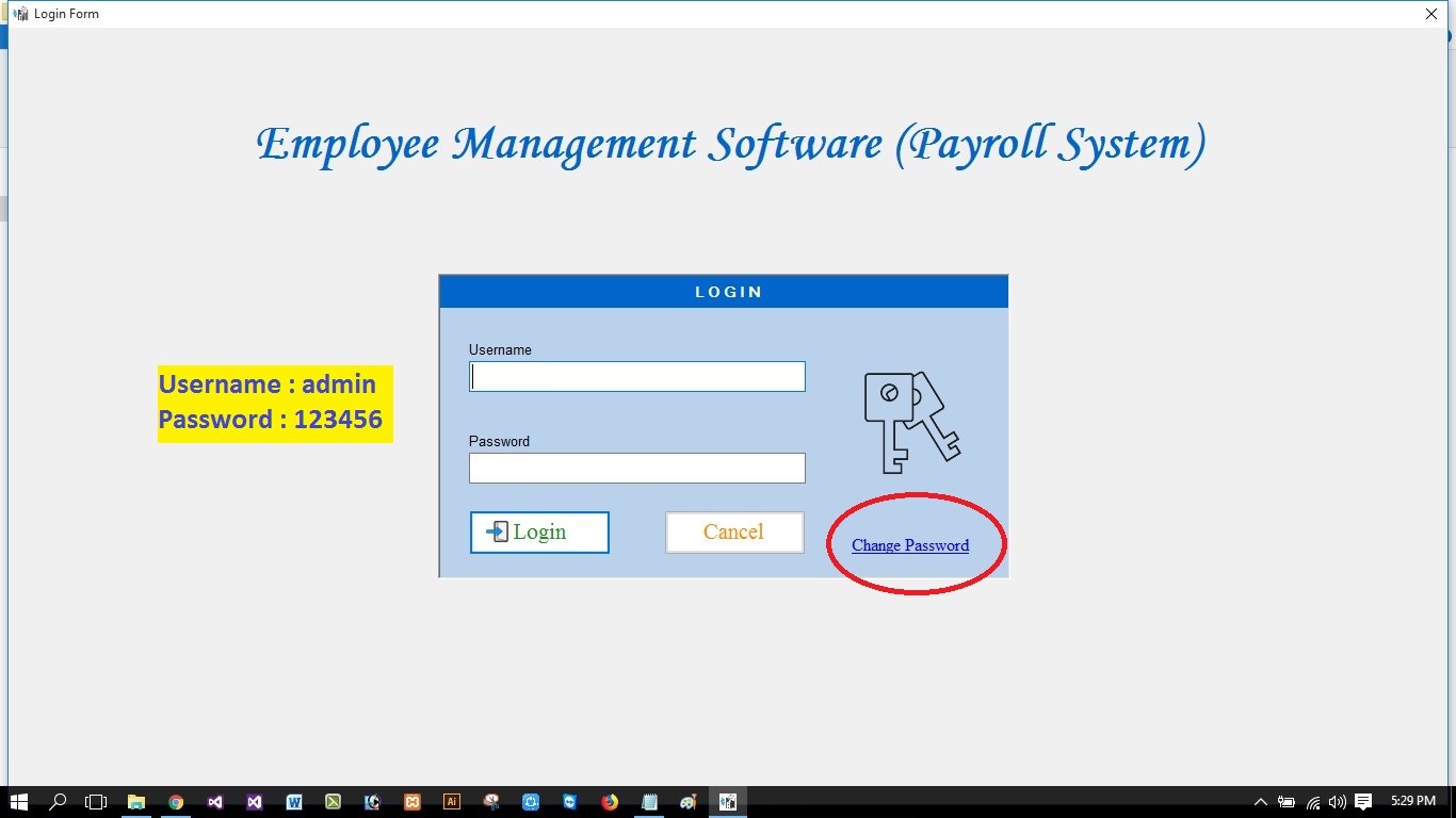 1366x768 Employee Management System