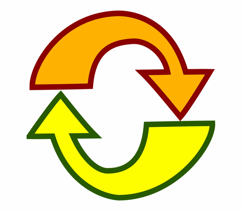 920x800 Arrows, Reload, Yellow, Orange, Icon, Symbol