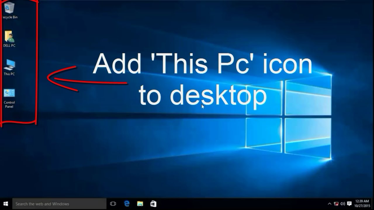 1280x720 This Pcmy Computer Desktop Icons Missing Add Windows Desktop